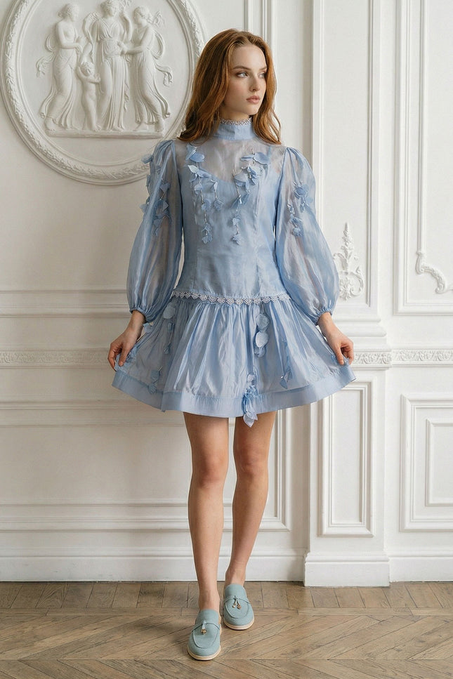 Églantine - Floral Co-Ord Set with Lace-Trim Detailing