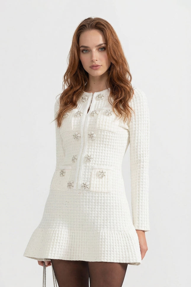 Estelle - Elegant Long-Sleeve Knit Dress
