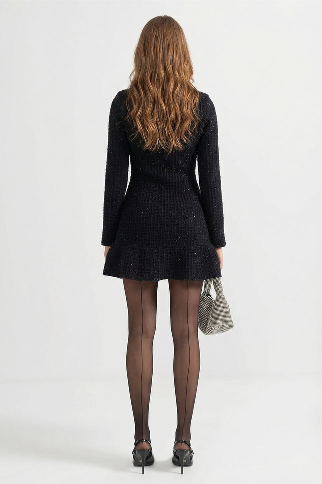 Estelle - Elegant Long-Sleeve Knit Dress